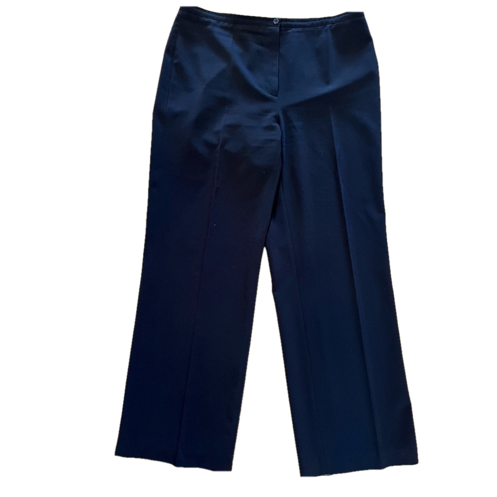 Cambio Black Tailored Wide Leg Trouser Pants Office Career Stretch
